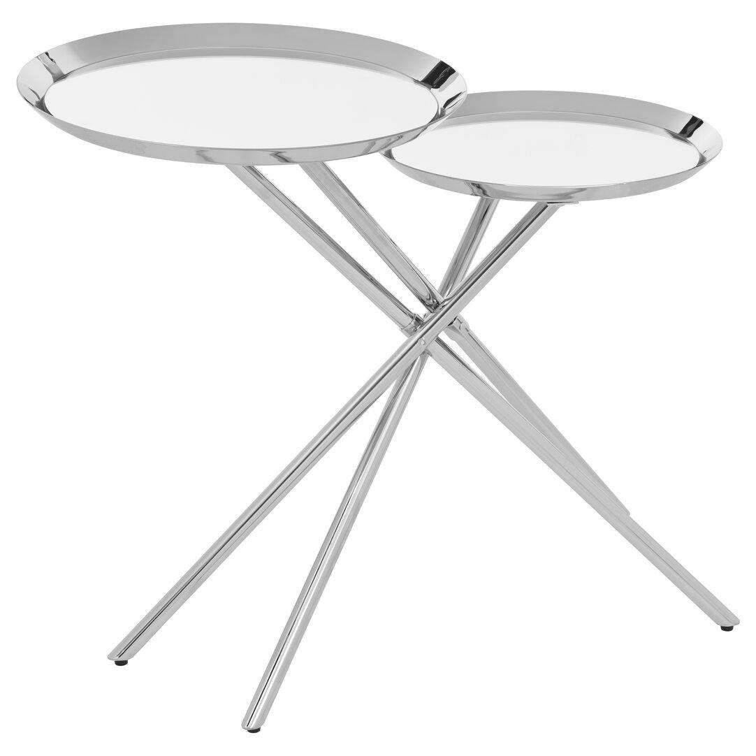 Fifty Five South  Oria Side Table - Silver