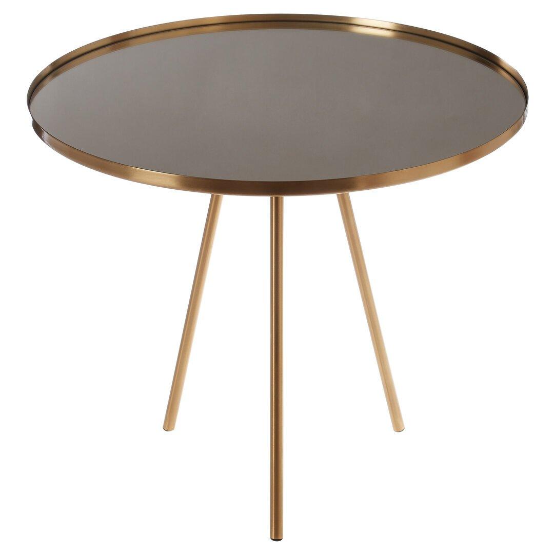 Gold - Interiors by Premier - Corra Gold Finish Mirrored Top Side Table - 3
