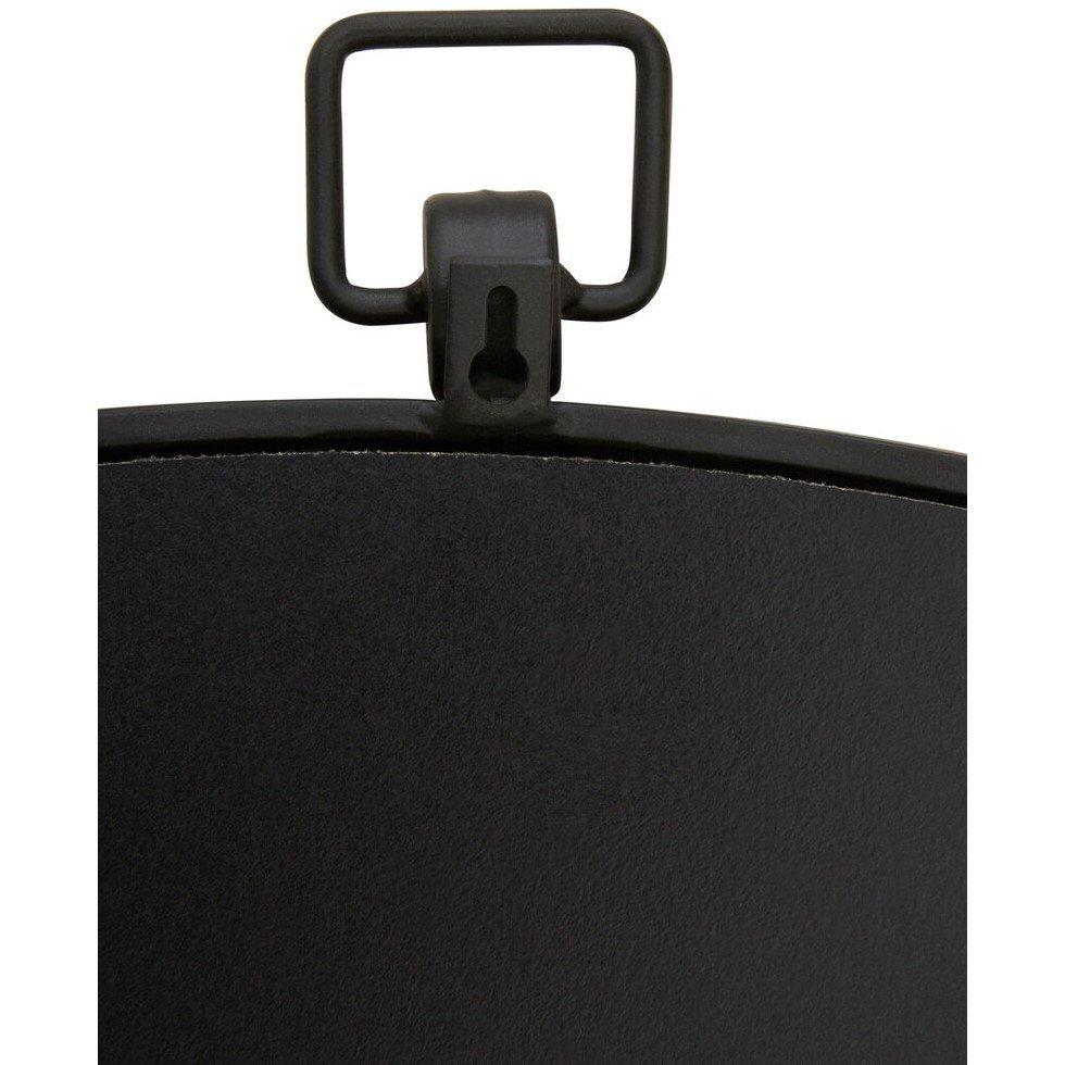 Black - Fifty Five South - Jacen Black Metal Frame Round Wall Mirror - 3