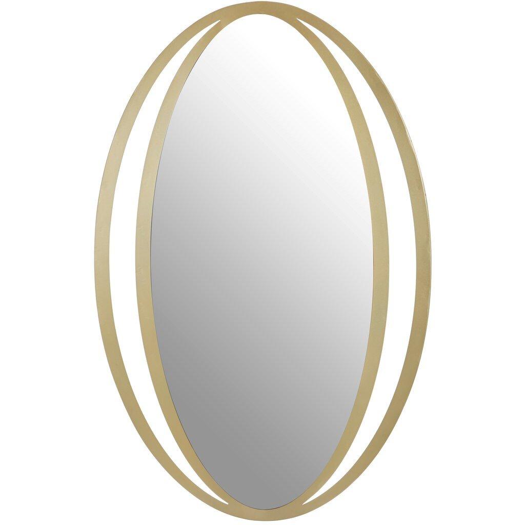 Interiors By Premier  Trento Double Ring Design Wall Mirror - Gold