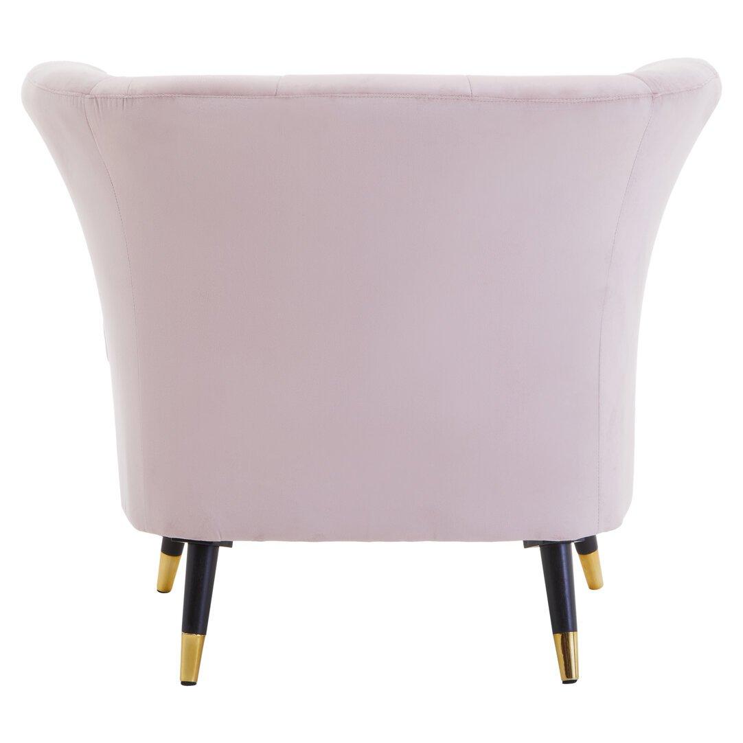 Pink - Interiors by Premier - Loretta Dusky Pink Velvet Curved Accent Chair - 3