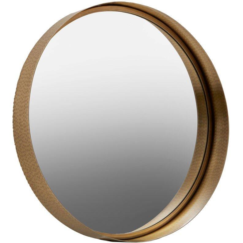 Gold - Fifty Five South - Leonov Small Gold Finish Wall Mirror - 1