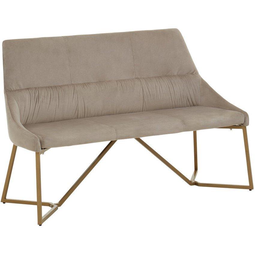 Grey - Fifty Five South - Vieste Mink Velvet Bench - 2