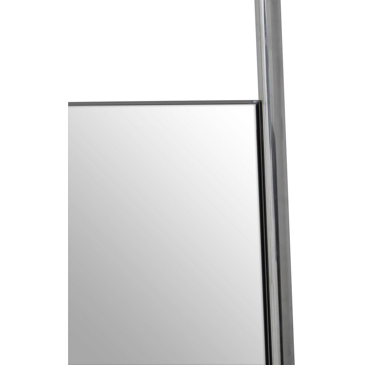 Silver - Fifty Five South - Genoa Silver Finish Frame Floor Mirror - 6