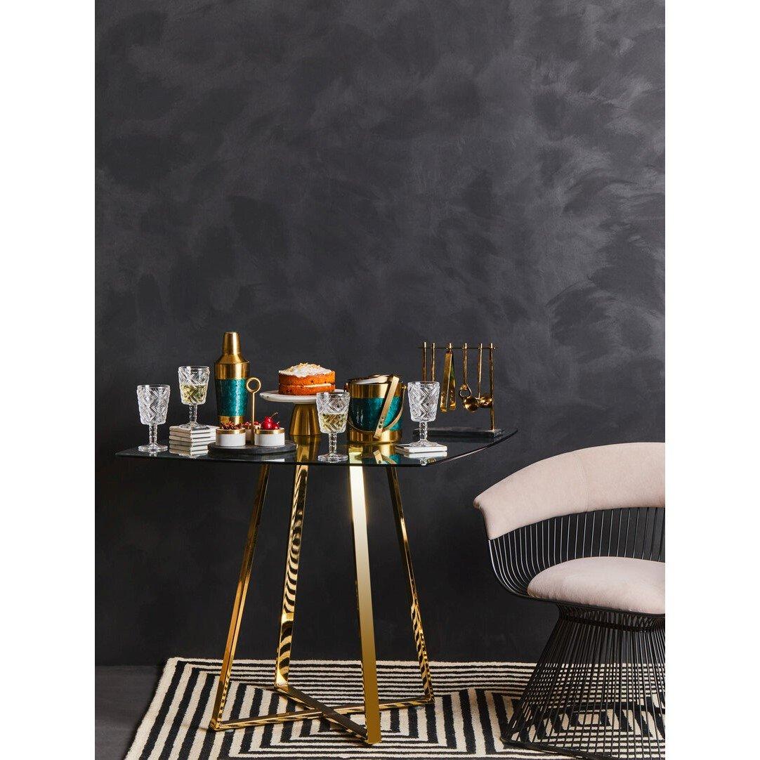 Black - Fifty Five South - Vogue Mink Velvet and Black Frame Chair - 2