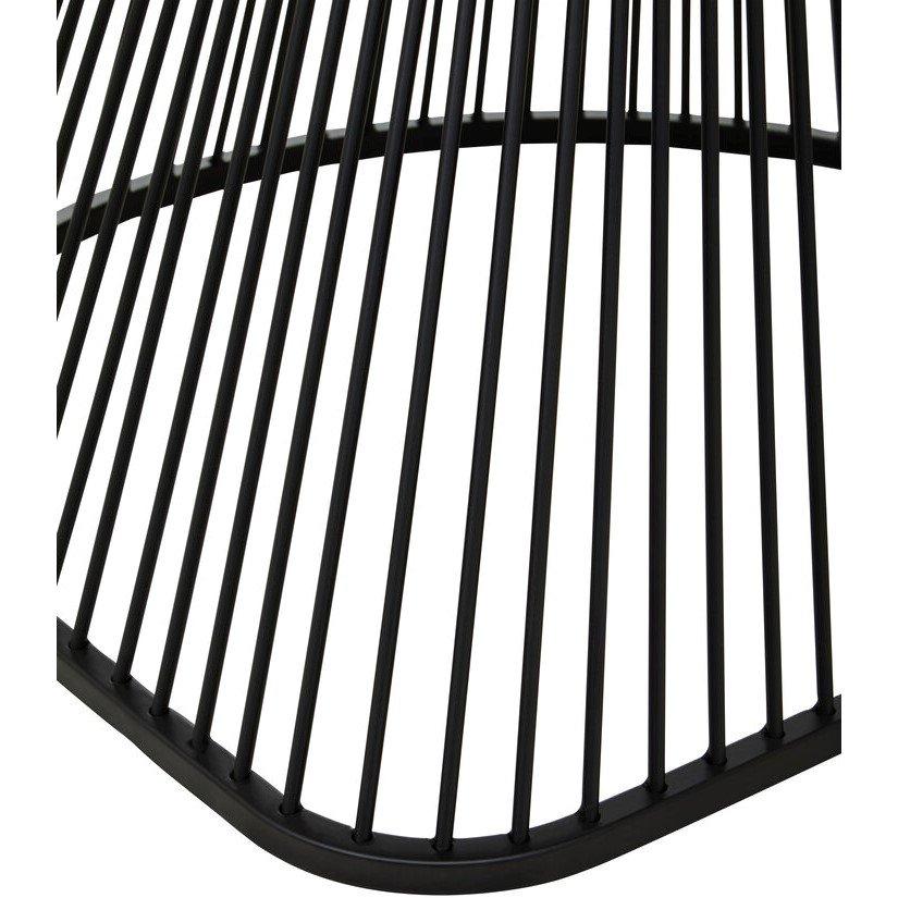 Black - Fifty Five South - Vogue Mink Velvet and Black Frame Chair - 4