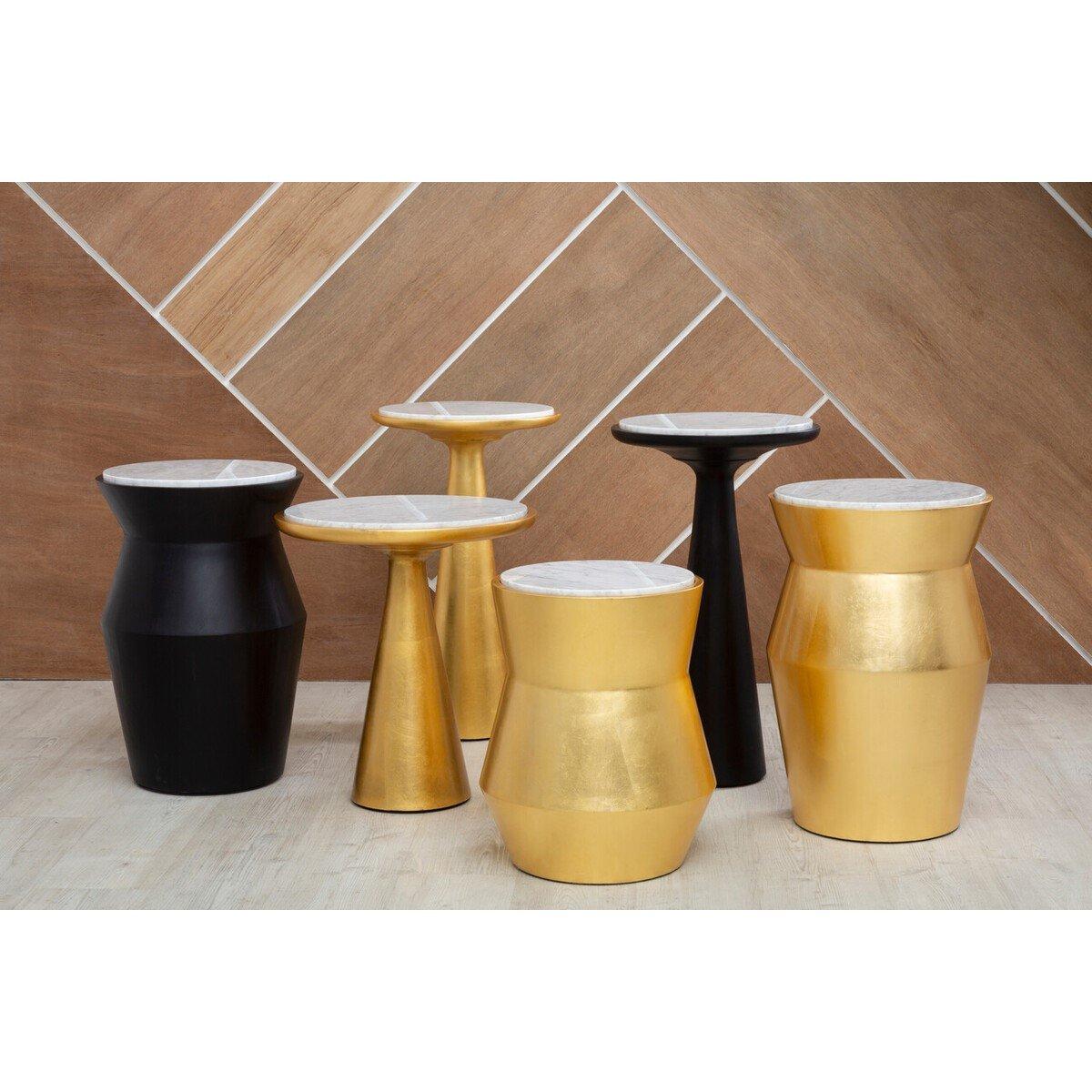 Gold - Fifty Five South - Lino Small Gold Side Table - 3