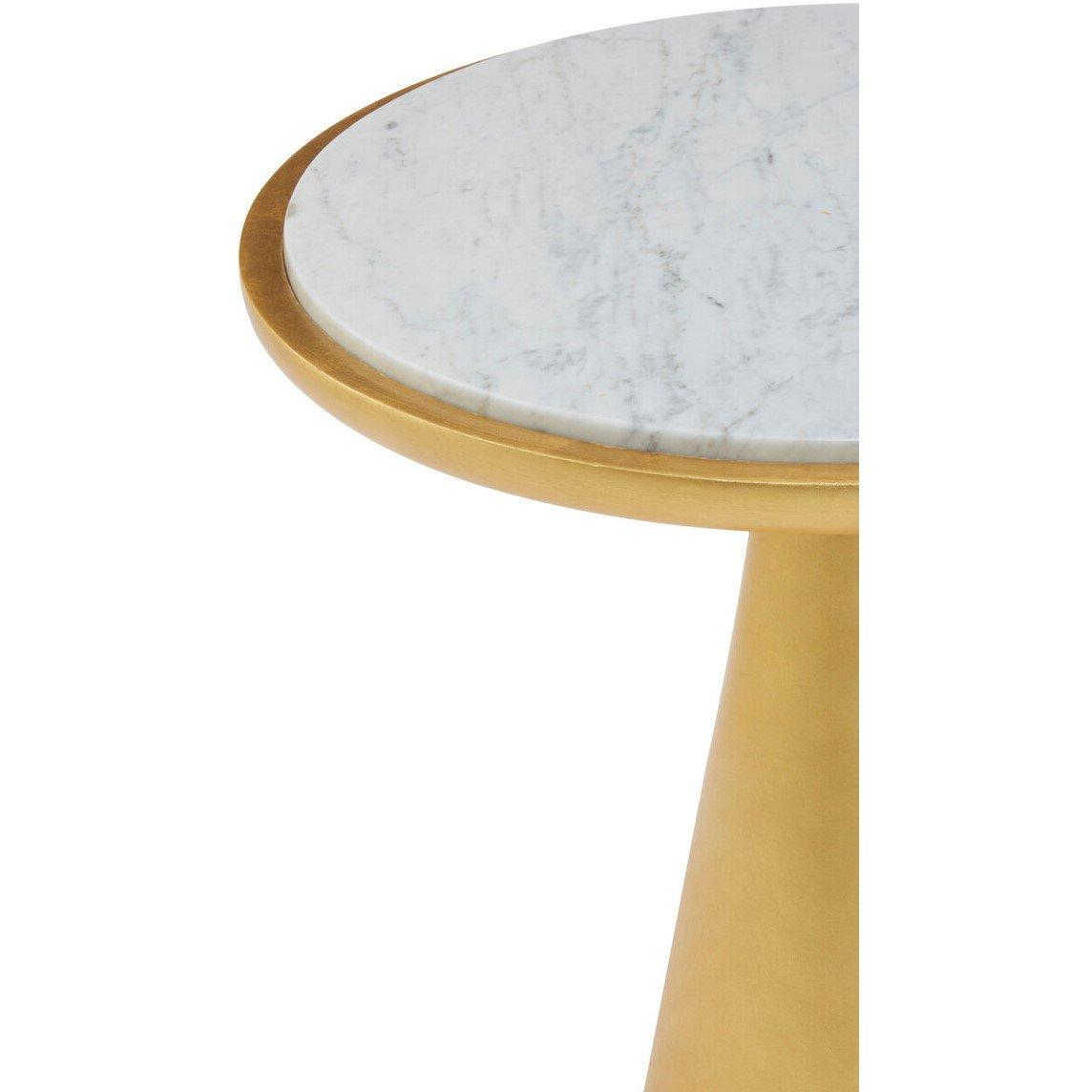 Gold - Fifty Five South - Lino Small Gold Side Table - 5
