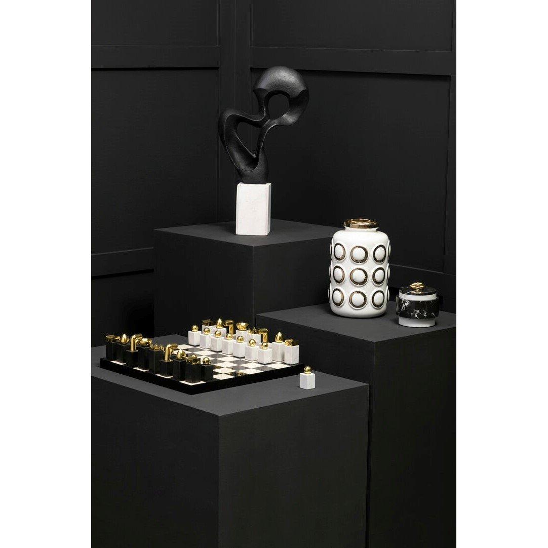 Fifty Five South  Flos Marble And Wood Chess Set - Black