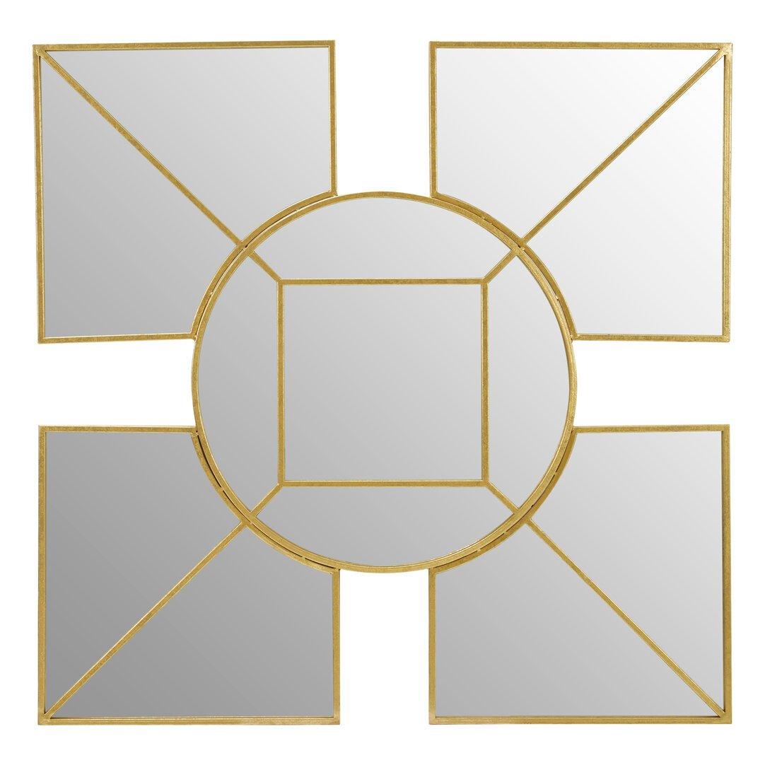 Interiors By Premier  Yaxi Mirror Faux Foil Gold