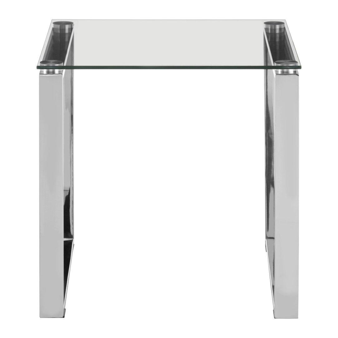 Interiors By Premier  Allure Square End Table - Silver