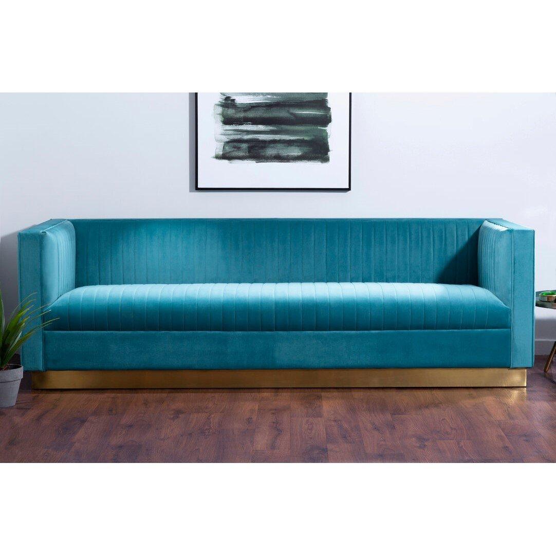 Blue - Interiors by Premier - Opal 3 Seat Light Blue Sofa - 2