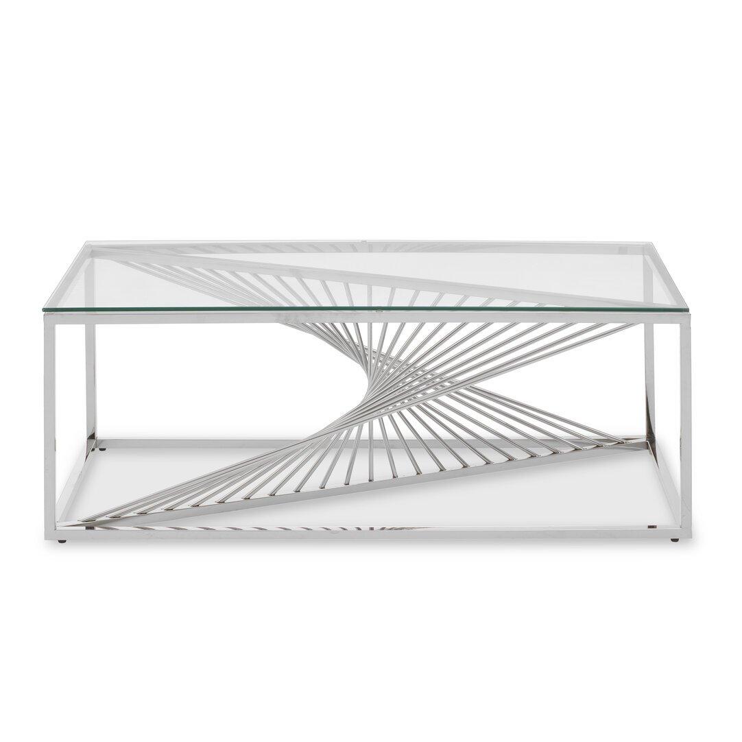 Silver - Interiors by Premier - Amella Coffee Table With Silver Finish Frame - 2