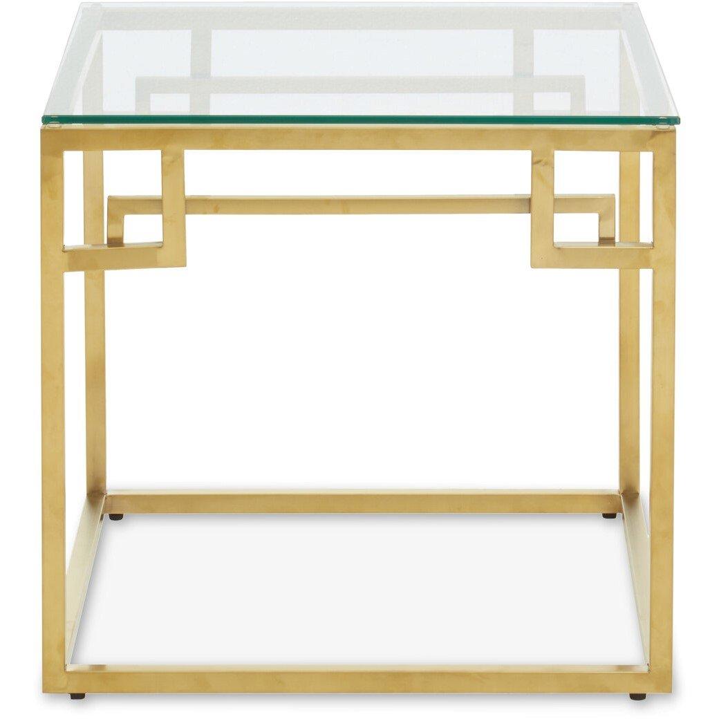 Gold - Interiors by Premier - Allure Gold Brushed Side Table - 1