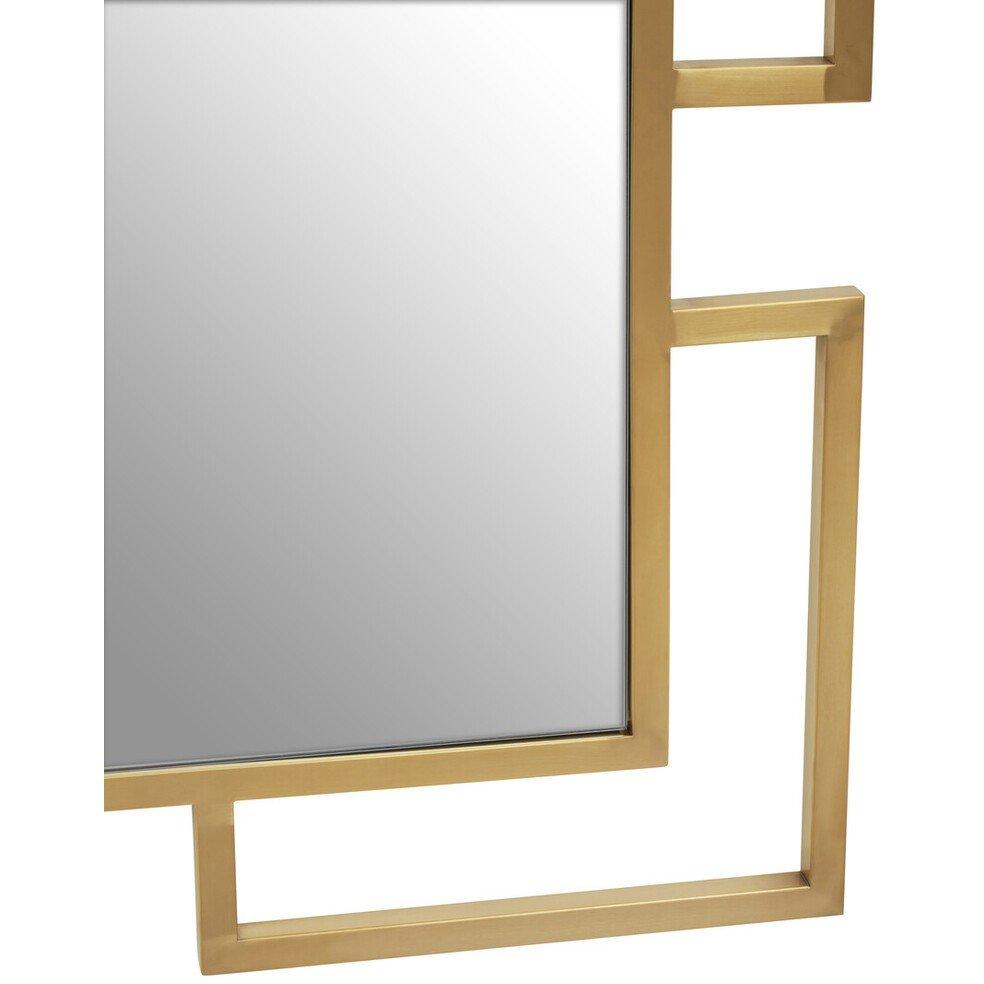 Gold - Interiors by Premier - Allure Gold Brushed Small Wall Mirror - 2
