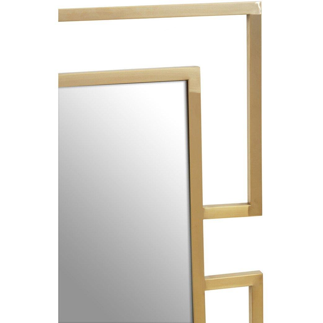 Gold - Interiors by Premier - Allure Gold Brushed Small Wall Mirror - 3
