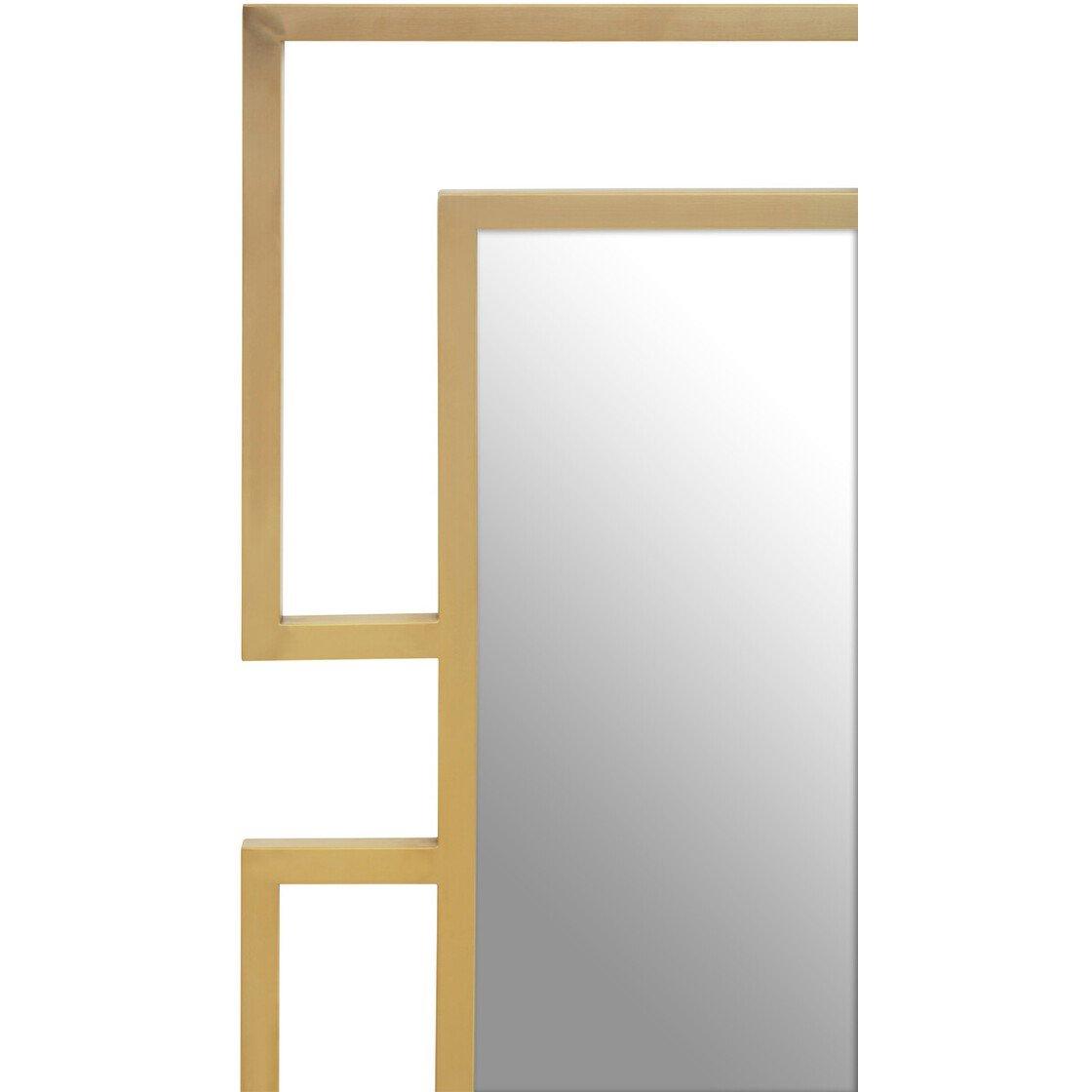 Gold - Interiors by Premier - Allure Gold Brushed Small Wall Mirror - 4