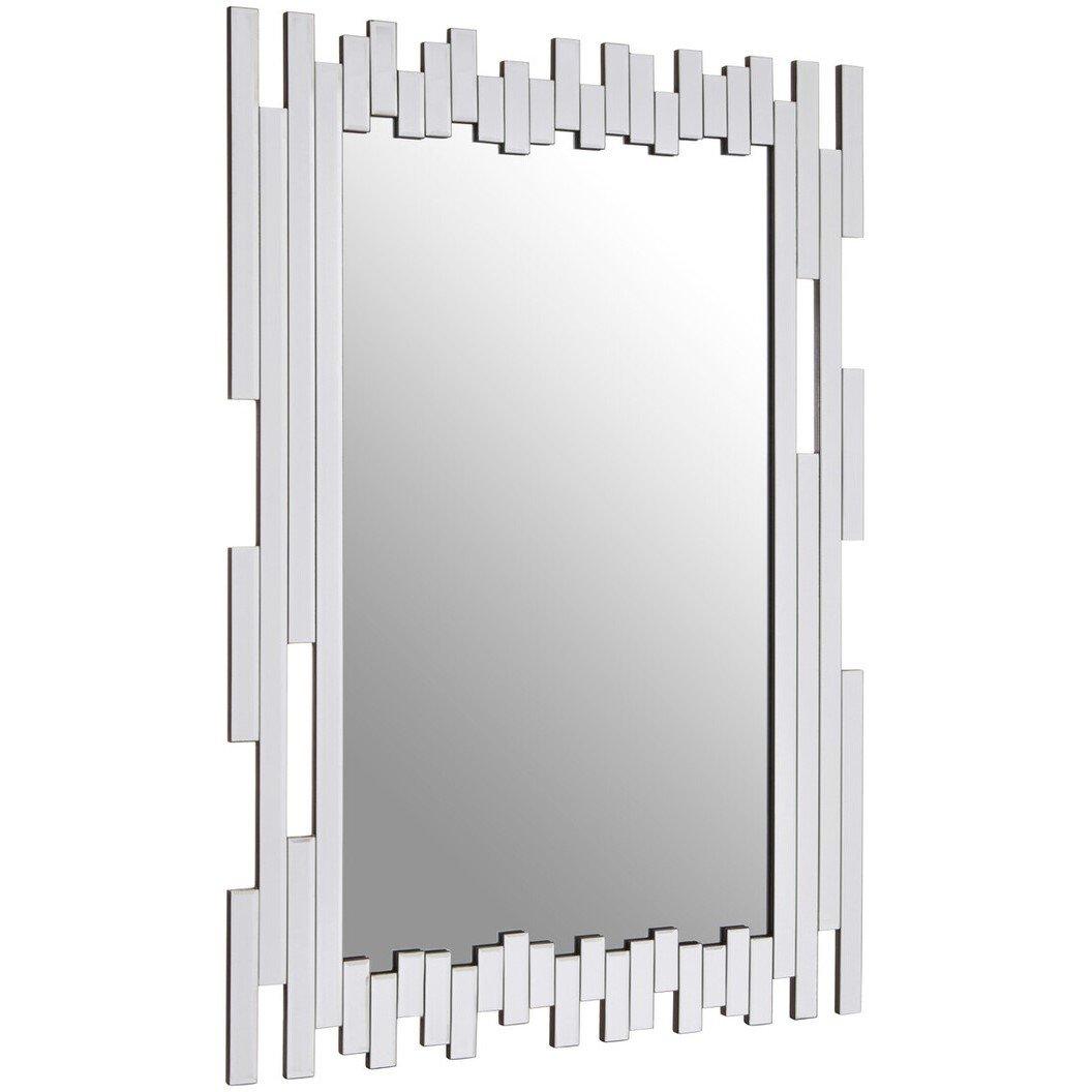 Silver - Interiors by Premier - Puzzle Wall Mirror with Cut Out Frame - 1