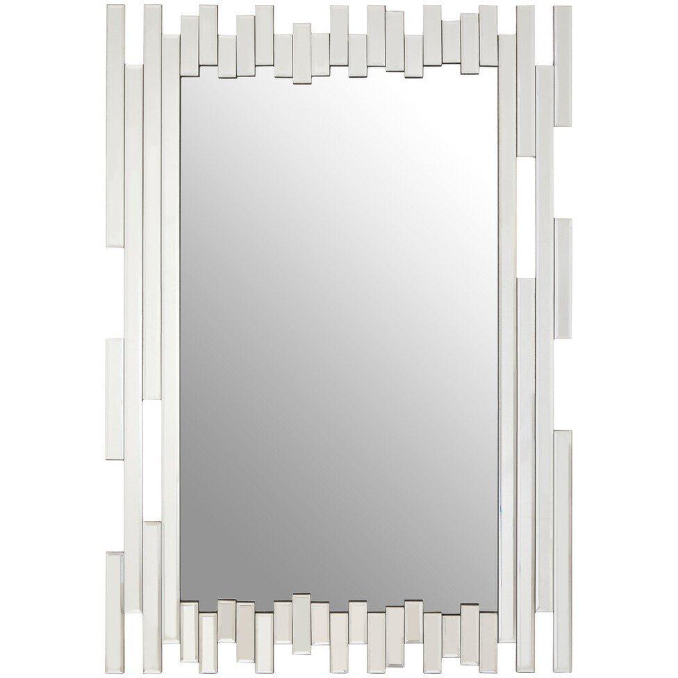 Silver - Interiors by Premier - Puzzle Wall Mirror with Cut Out Frame - 2