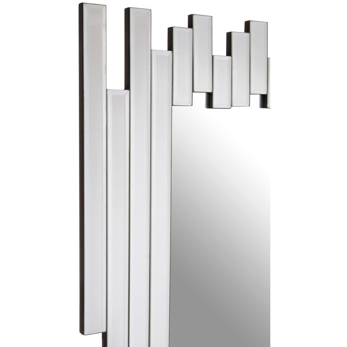 Silver - Interiors by Premier - Puzzle Wall Mirror with Cut Out Frame - 5