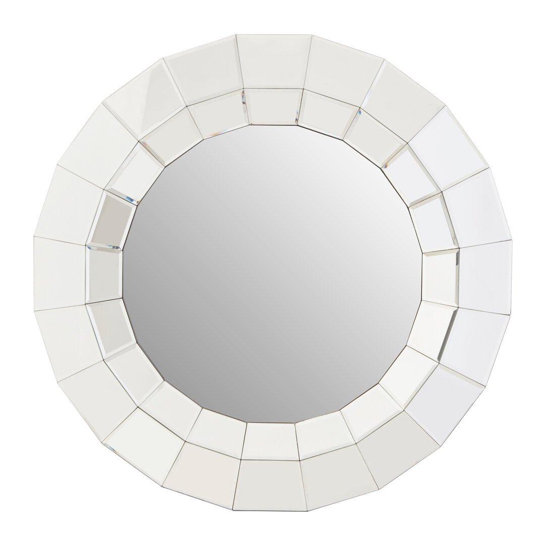 Silver - Interiors by Premier - Puzzle Round Wall Mirror - 1