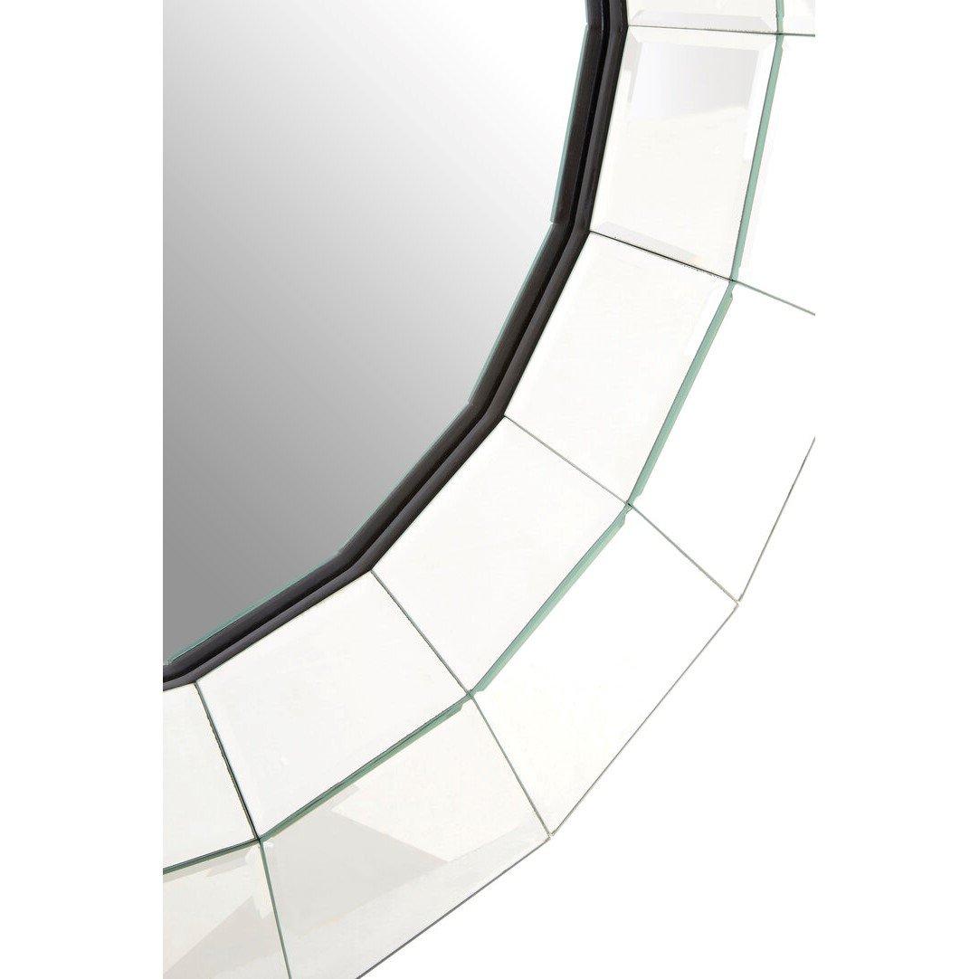 Silver - Interiors by Premier - Puzzle Round Wall Mirror - 2