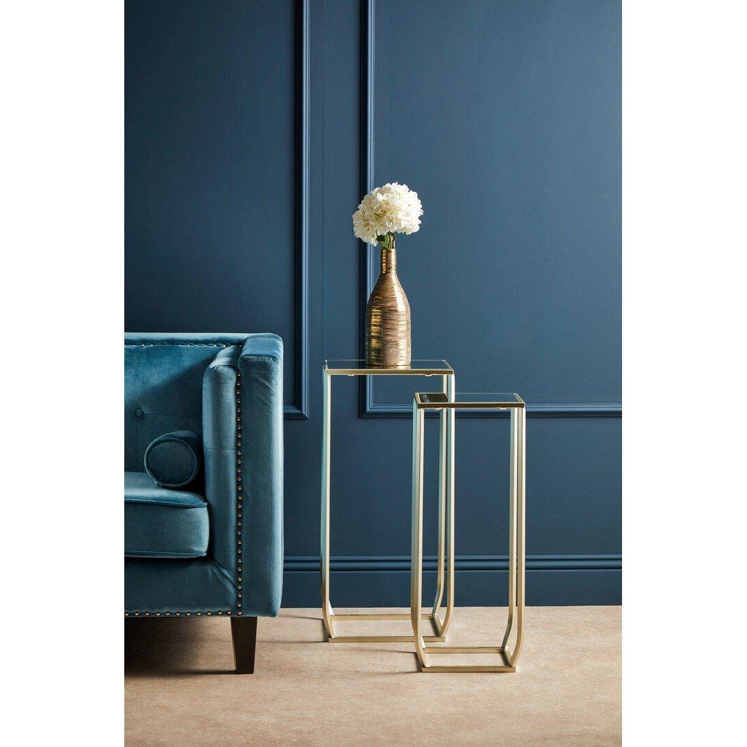 Gold - Interiors by Premier - Avantis Set Of Two Champagne Square Side Tables - 3