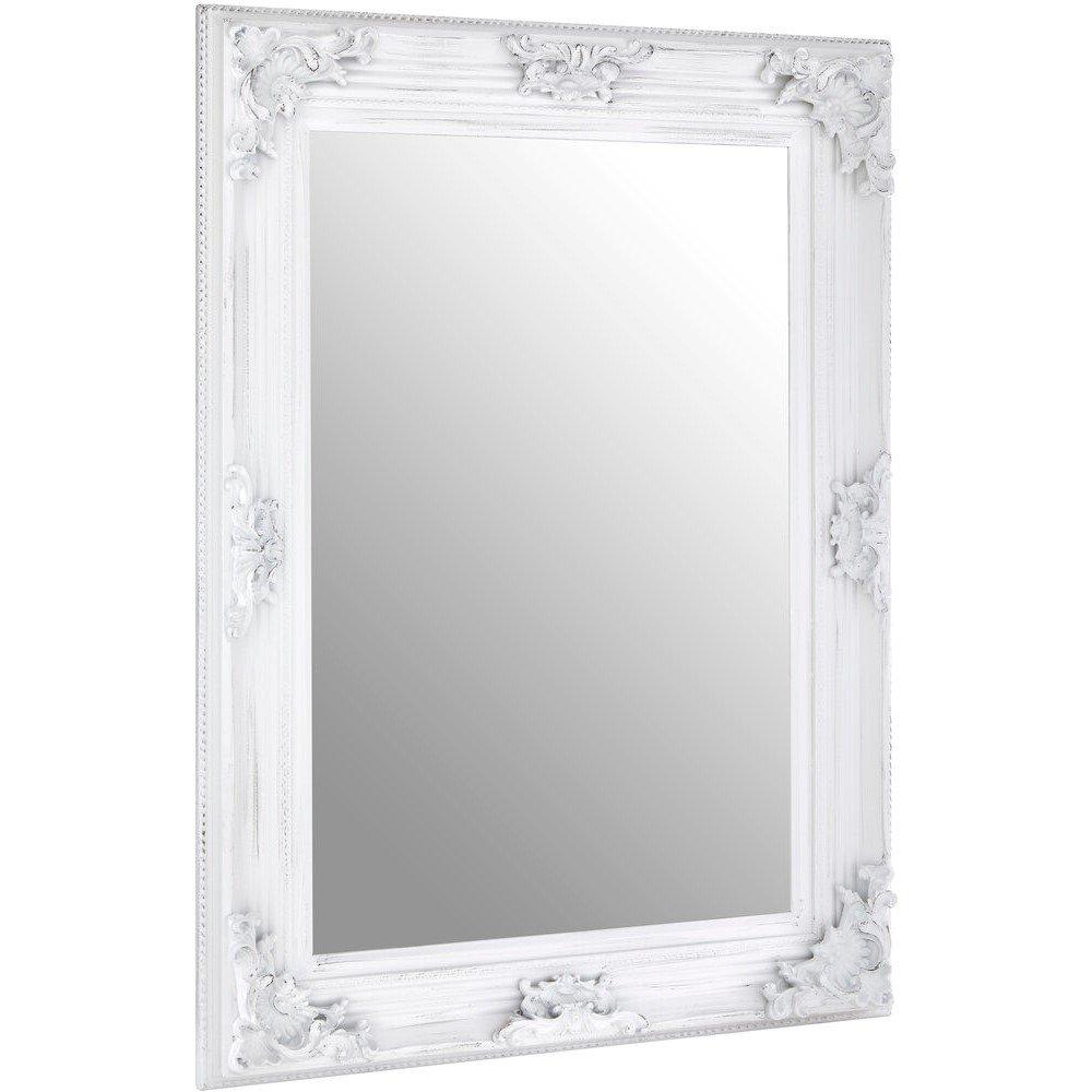 Interiors By Premier  Brussels Baroque Antique Wall Mirror White