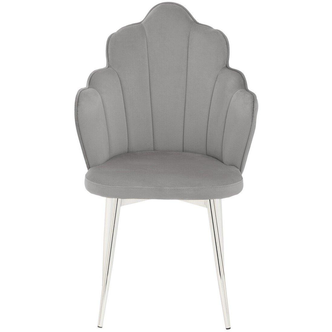 Grey - Interiors by Premier - Tian Grey Velvet Chair - 2