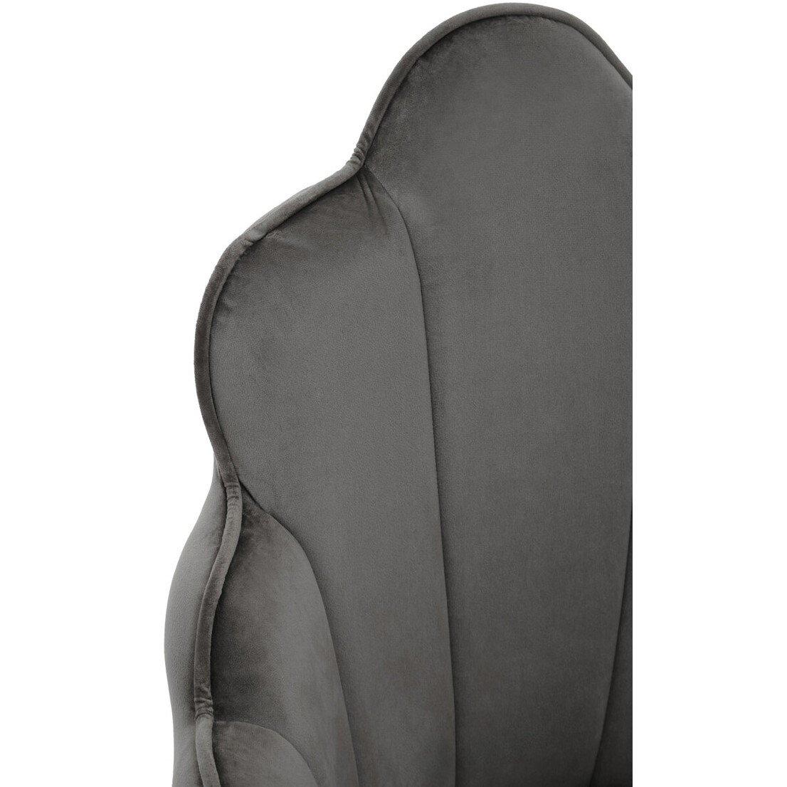 Grey - Interiors by Premier - Tian Grey Velvet Chair - 4