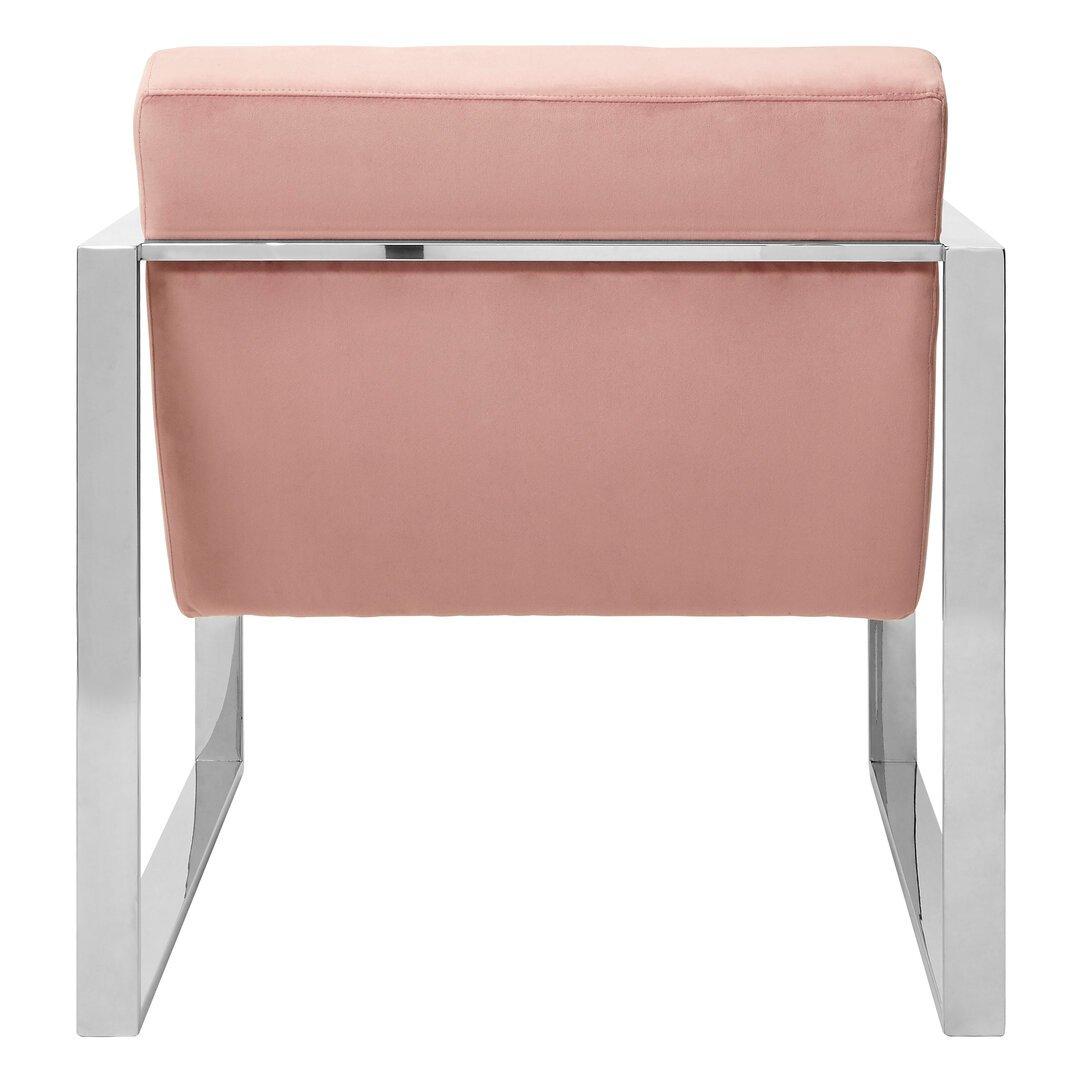 Pink - Fifty Five South - Vogue Pink Velvet Lounge Chair - 4