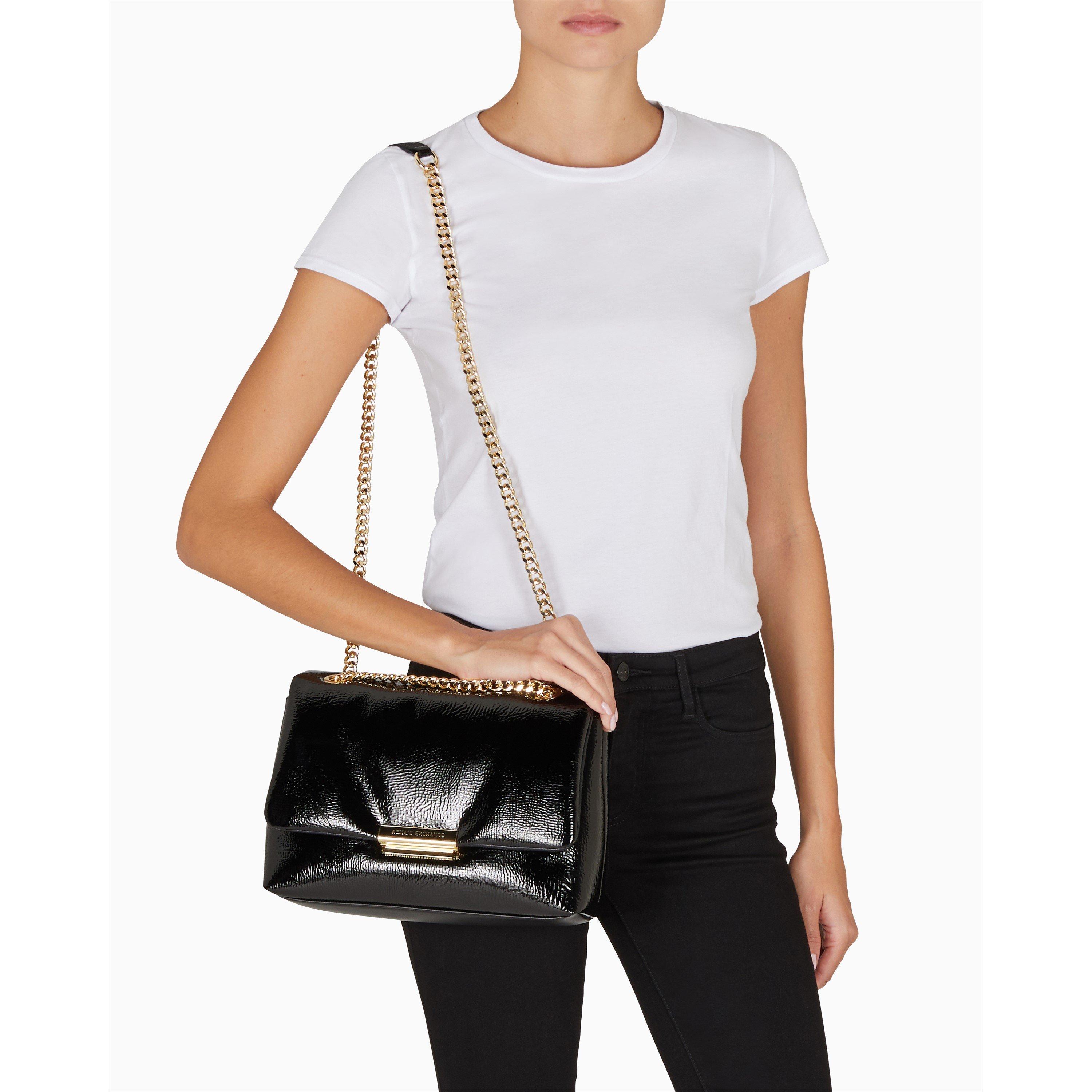 Armani Exchange Women's Black Shoulder Bag