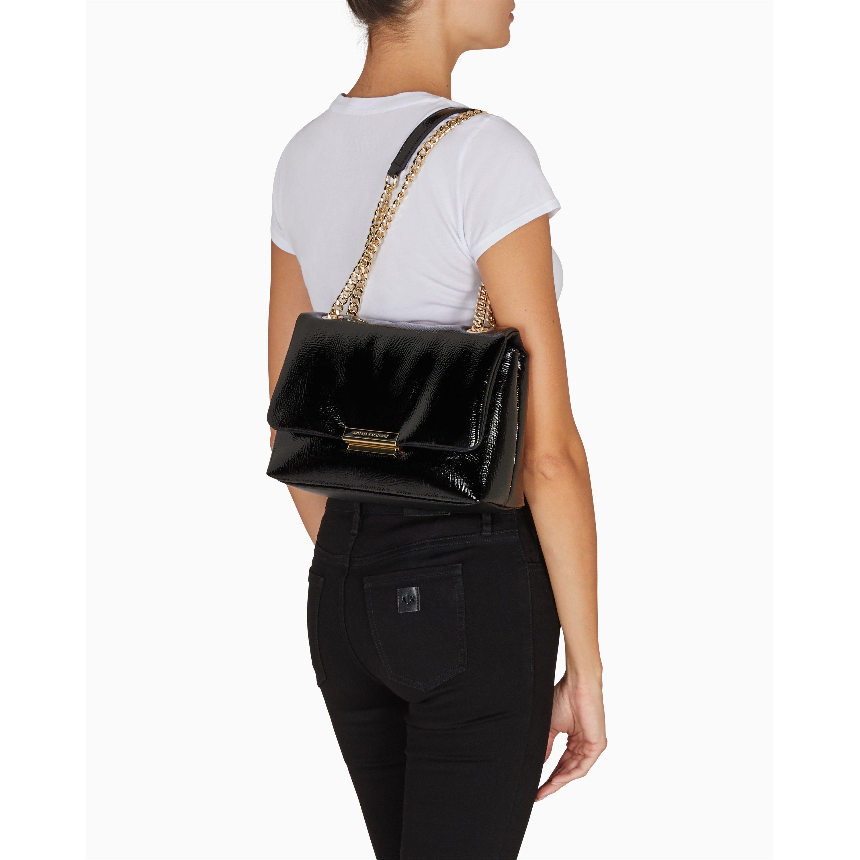 Black - Armani Exchange - Women's Shoulder Bag - 3