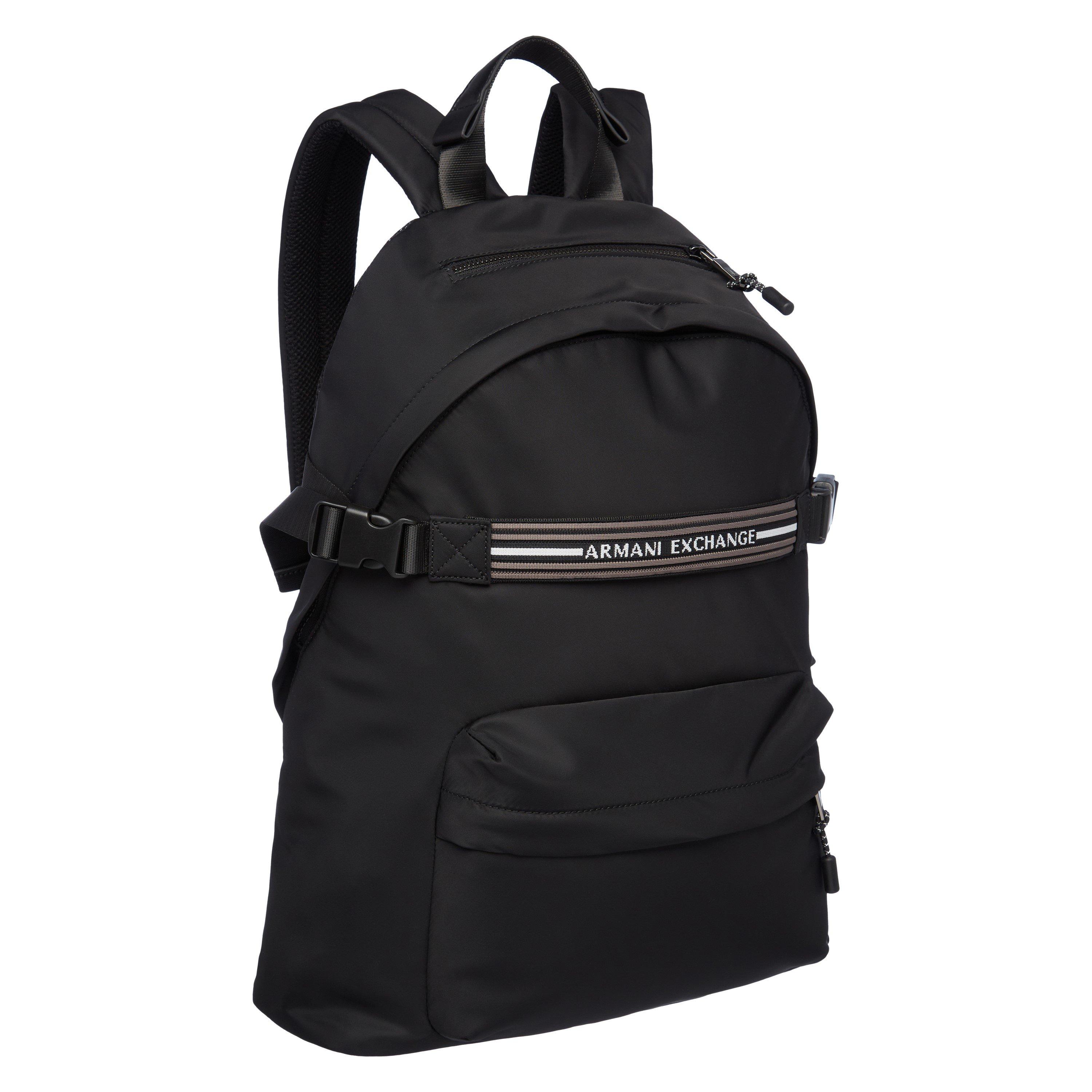 Nero - Armani Exchange - Men's Backpack - 4