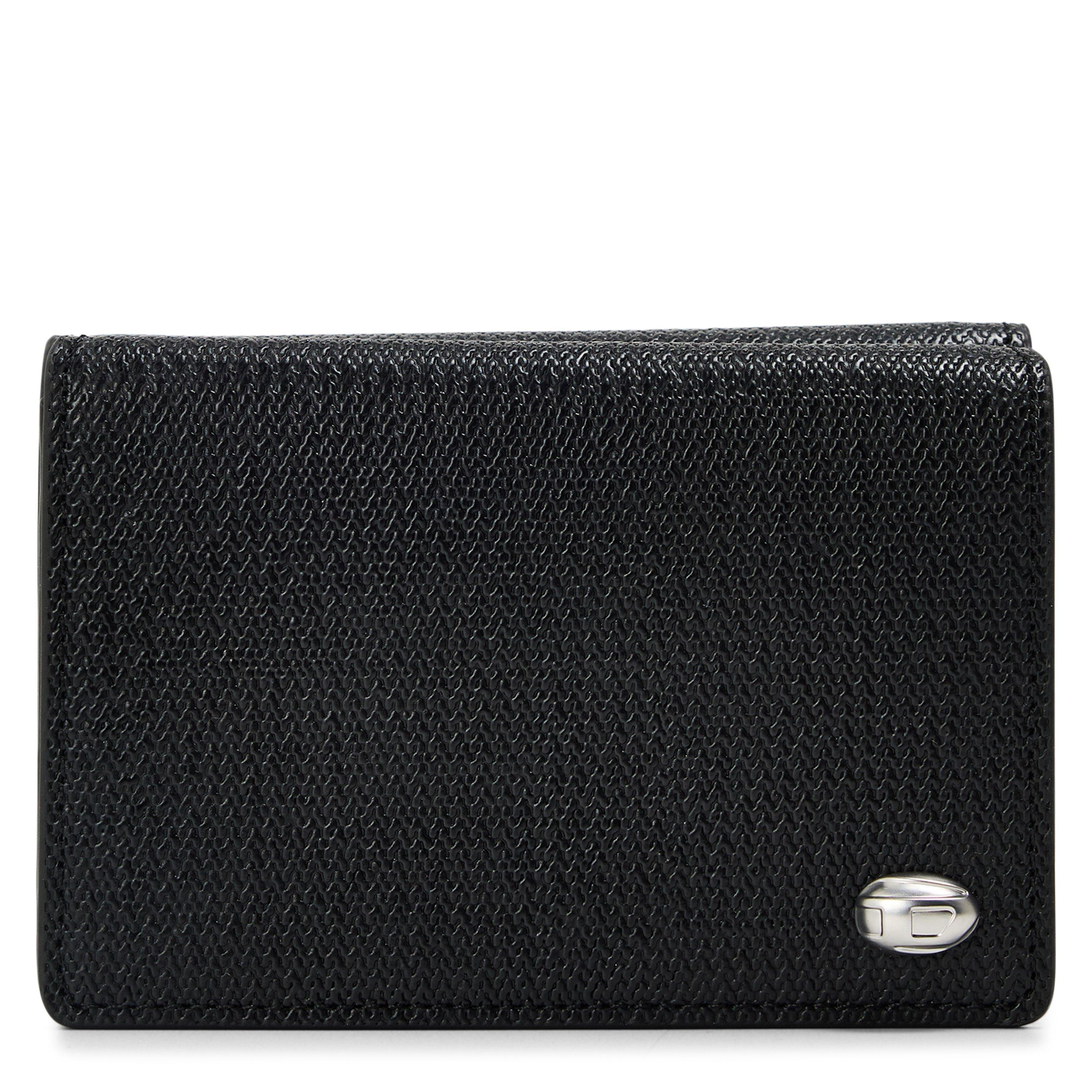 Black - Diesel - Men's Tri Fold Card Holder - 1