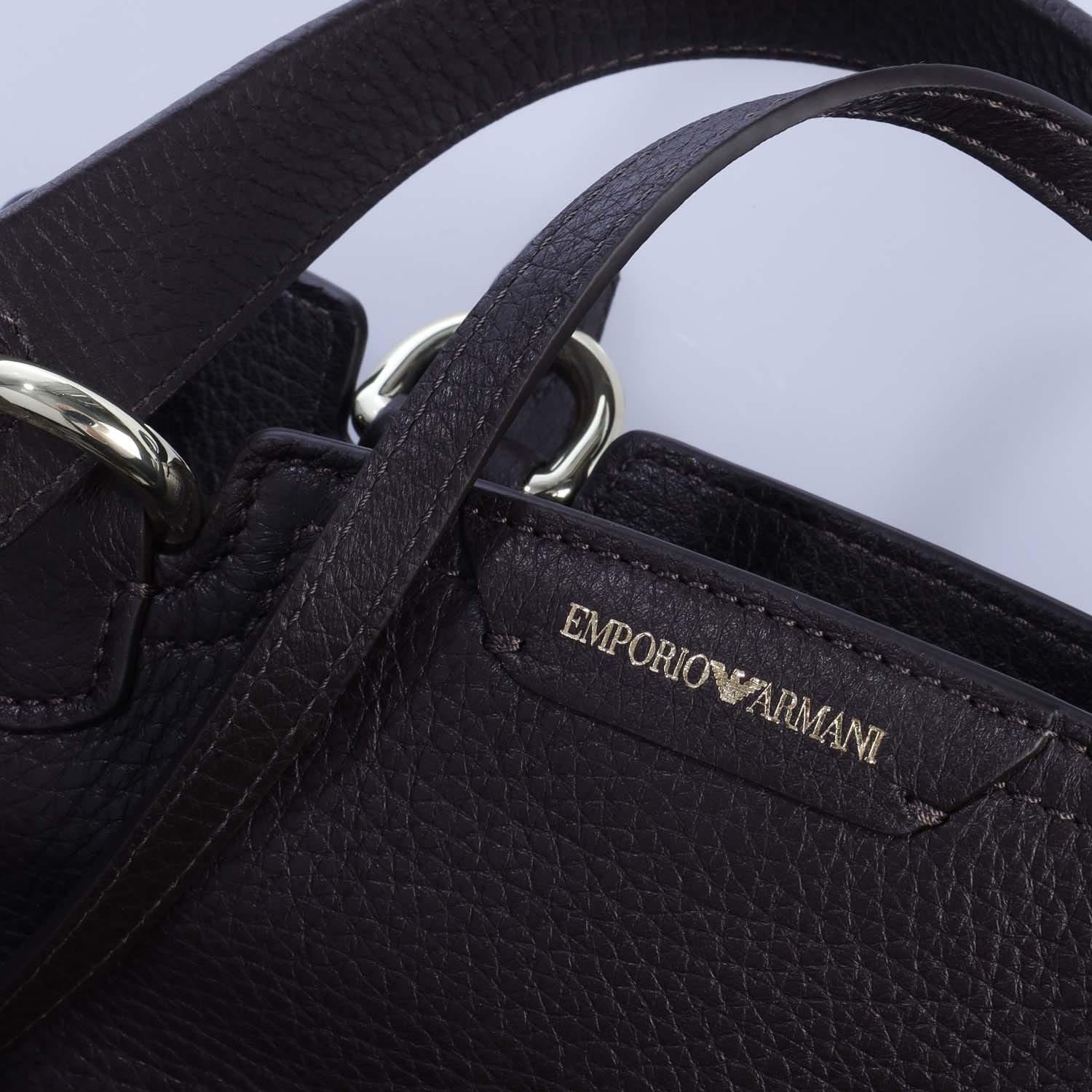 Brown - Emporio Armani - Shopping Bag - 3