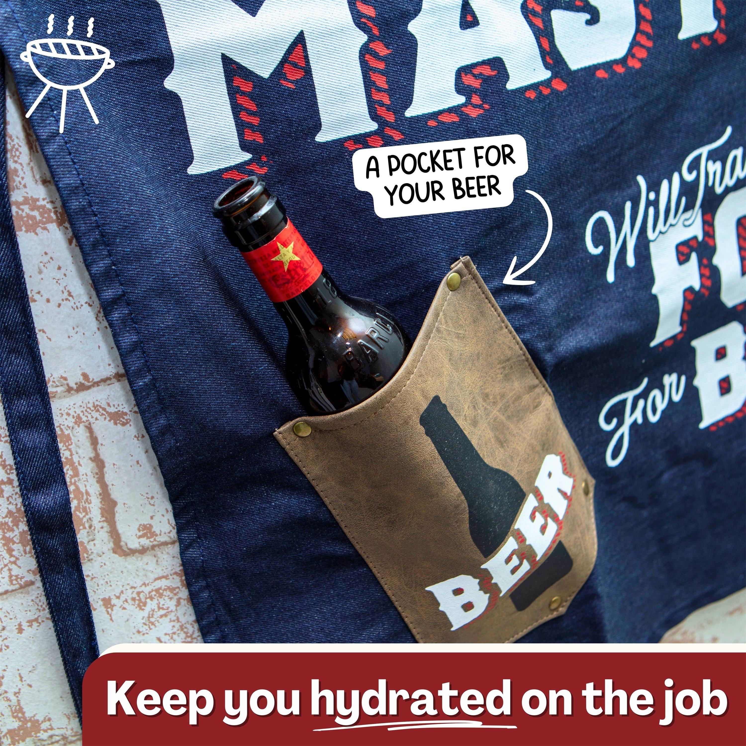 Multi - Boxer Gifts - Grill Master BBQ Cooking Apron For Men - 3