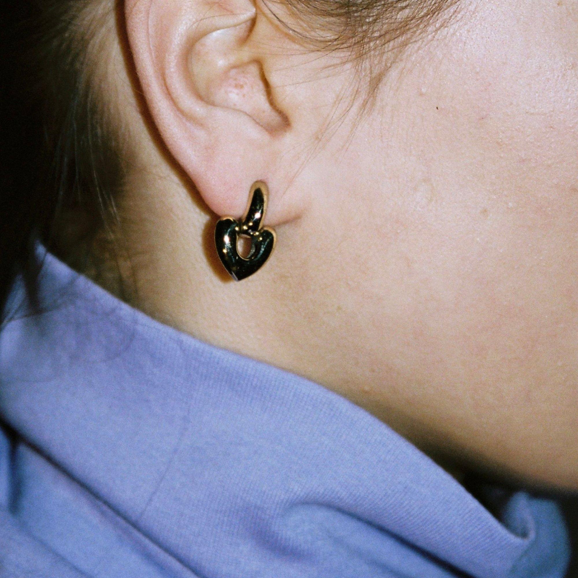 Gold - Annika Inez - Annika  HrtDrop Ear  Ld61 - 2