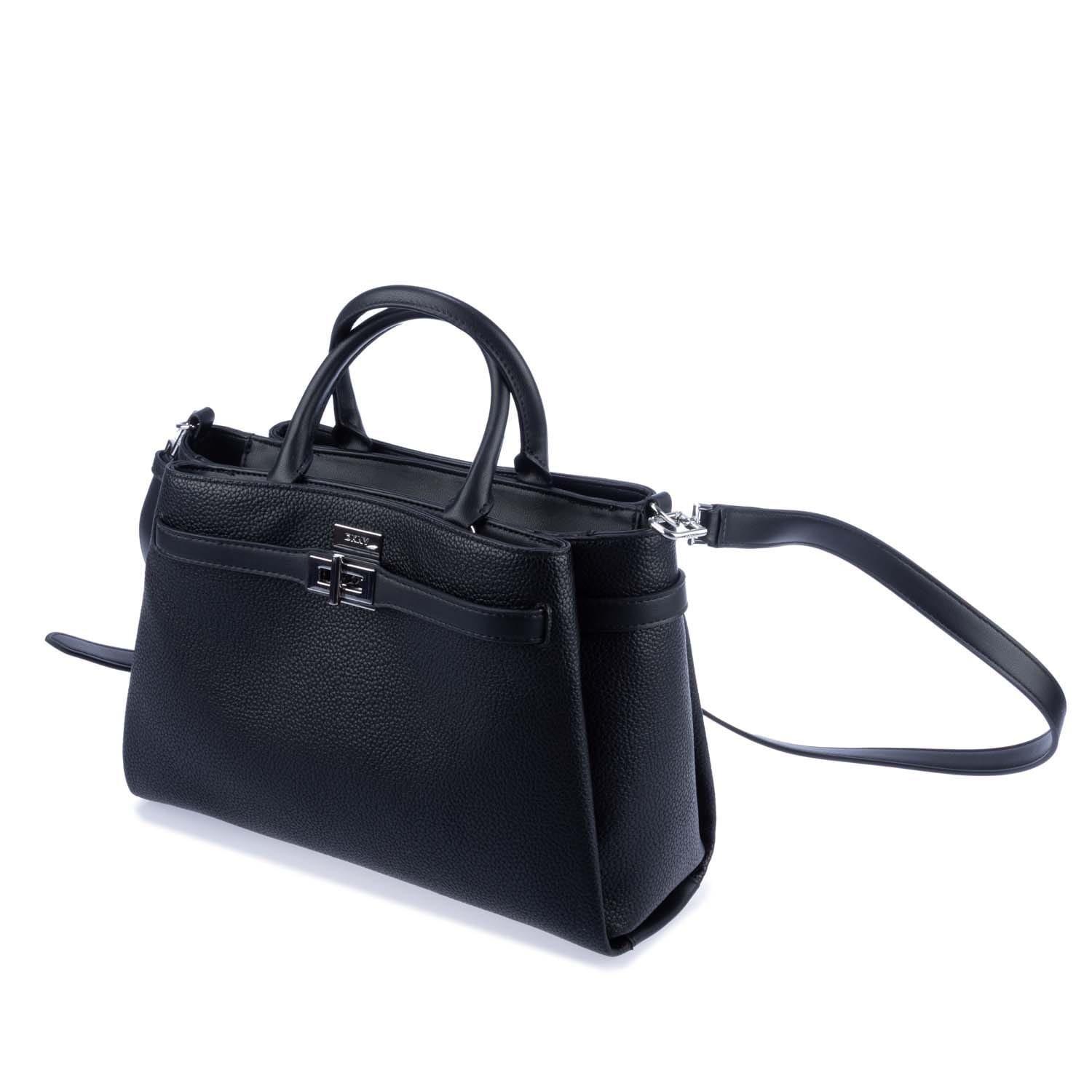 Black Silver - DKNY - Onya Satchel - 5