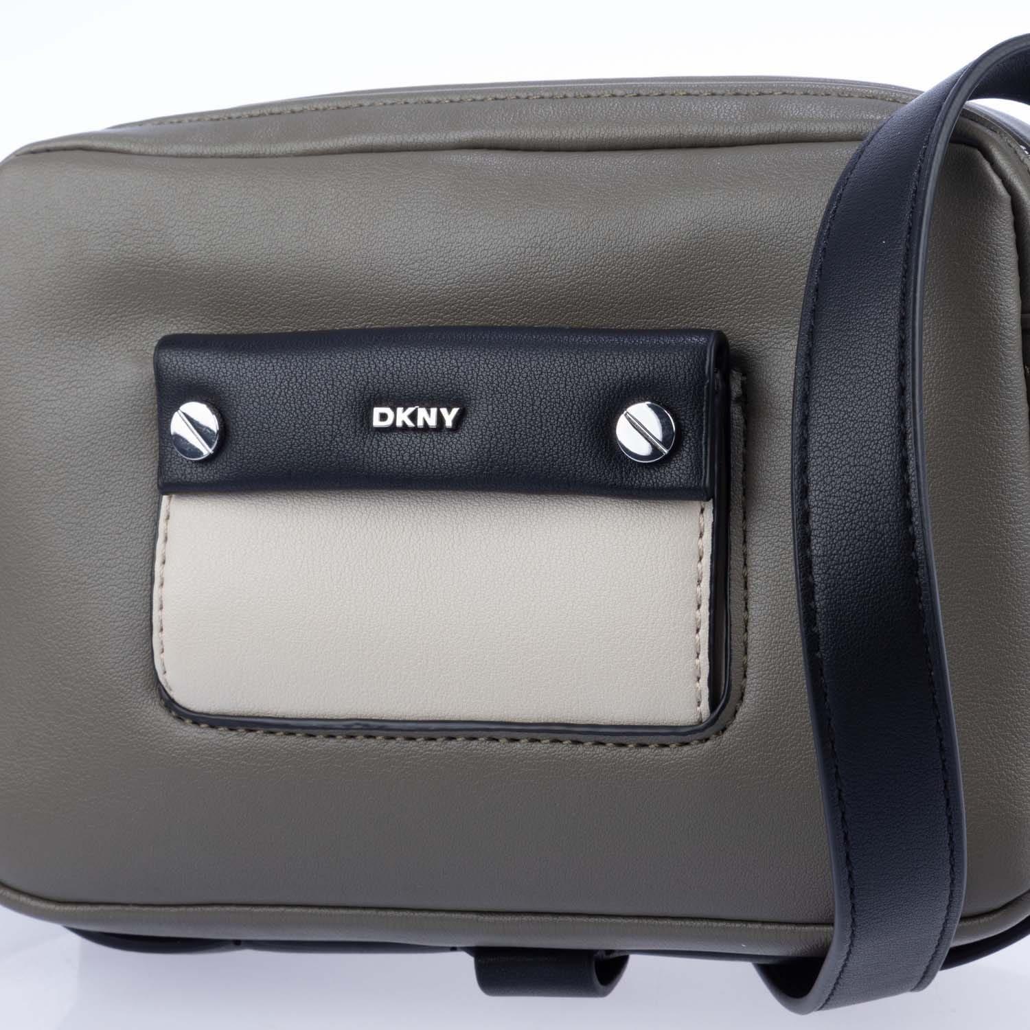 Grey Green - DKNY - Ara Camera Dz Crossbody Bag - 3