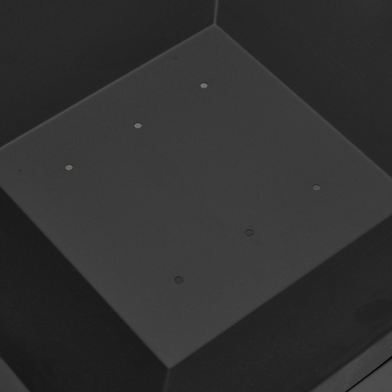 Black - Breeins - Square Outdoor Fire Pit with Grill & Tabletop - 15