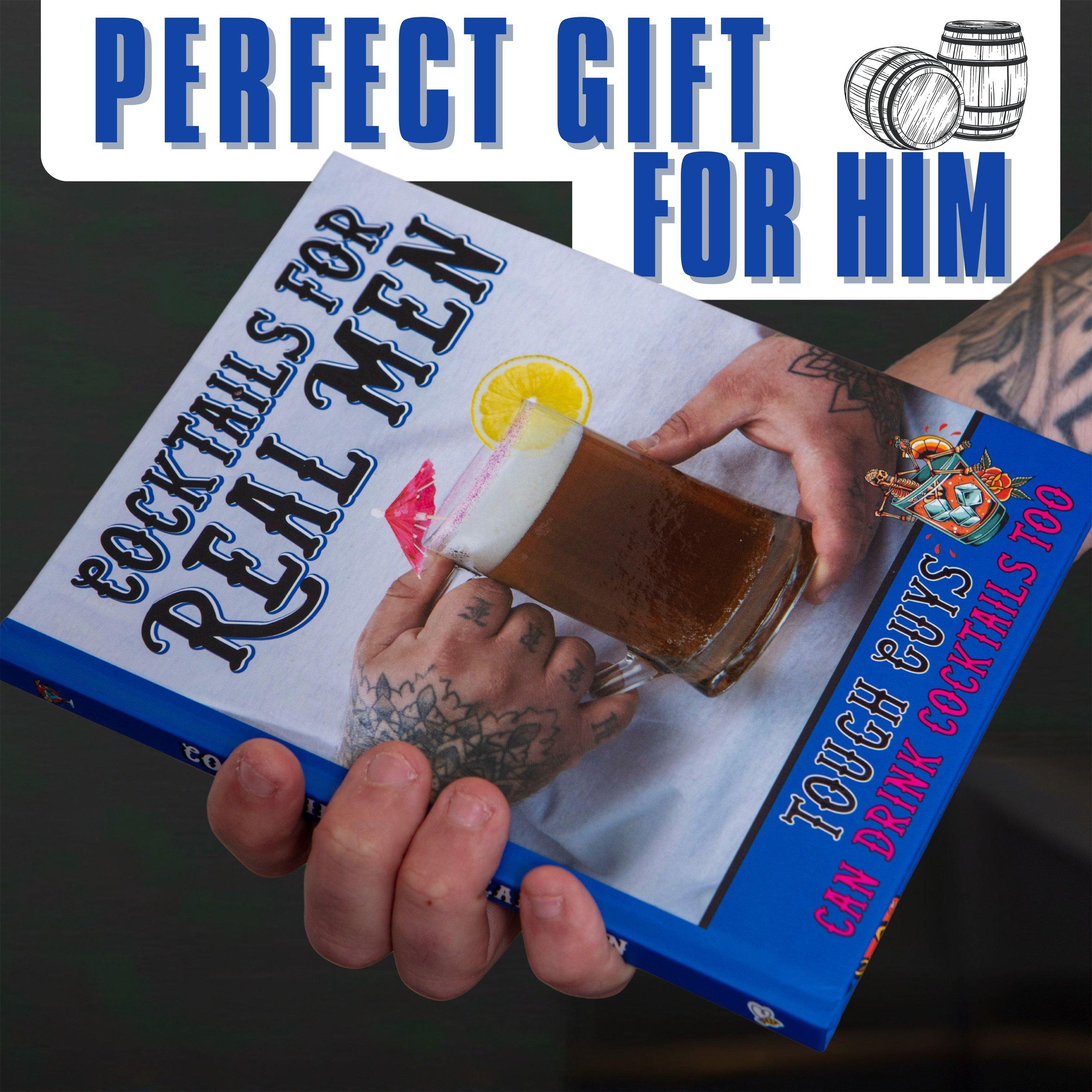 Multi - Boxer Gifts - Cocktails For Real Men Gift Book - Novelty Gift - 3