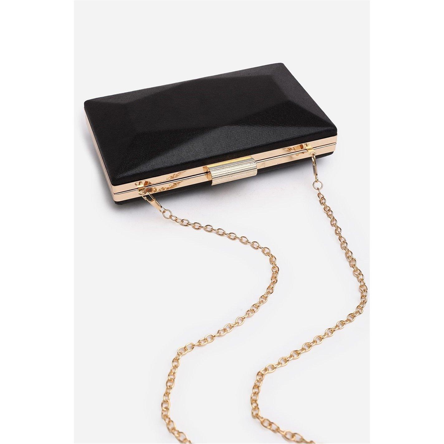 Black - Wheres That From - Embellished Evening Clutch - 3