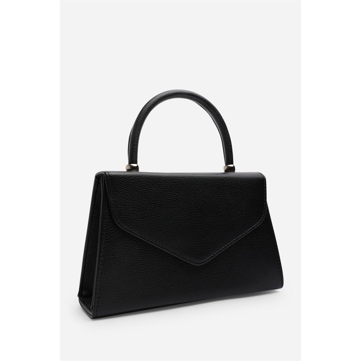 Black - Wheres That From - Structured Top Handle Shoulder Bag - 3