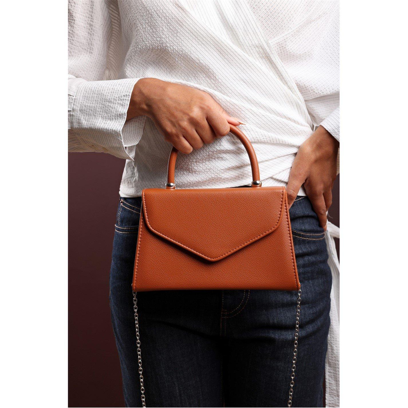 Wheres Structured Top Handle Shoulder Bag