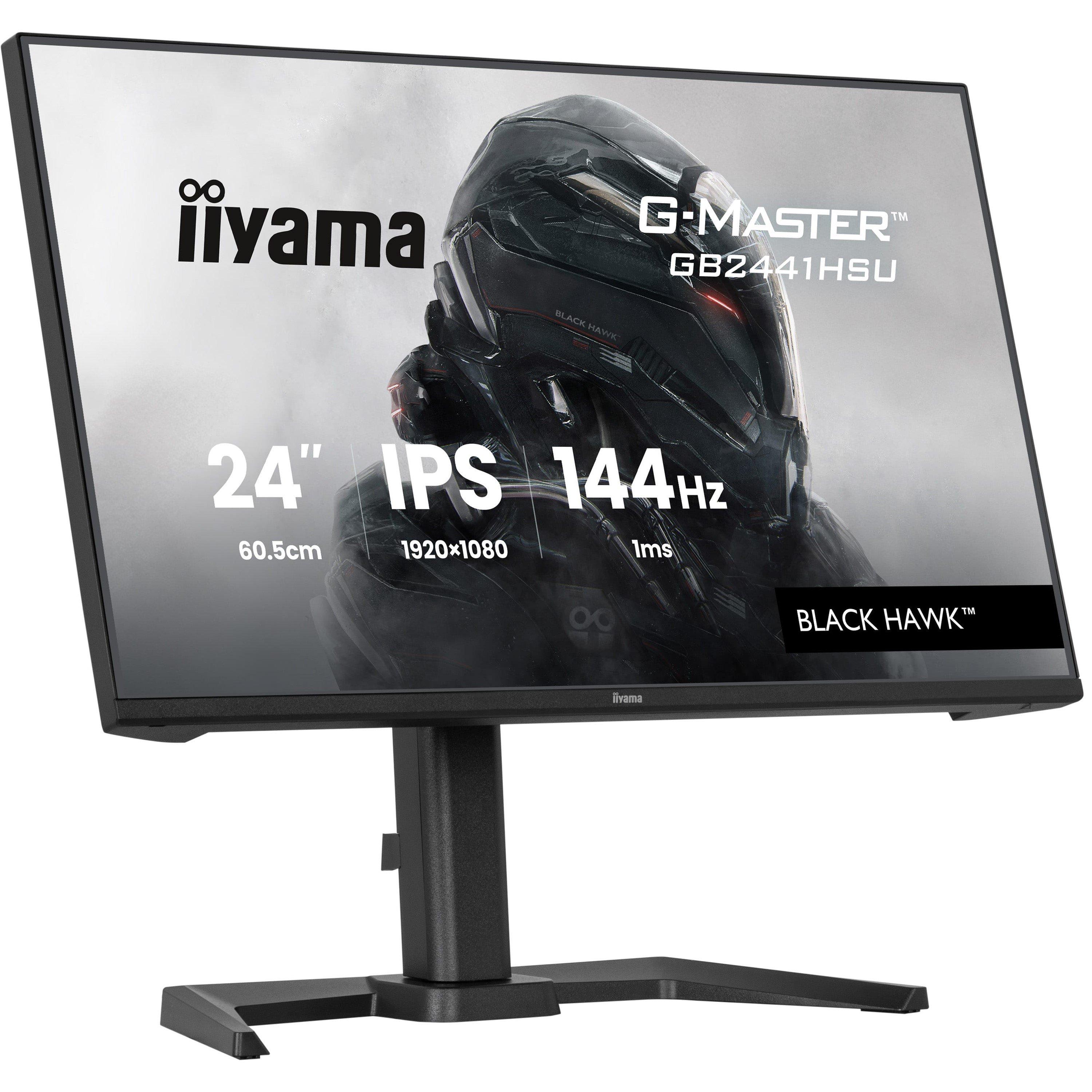 Black - iiyama - G-MASTER GB2441HSU-B1 24 Inch 144Hz IPS Monitor - 4