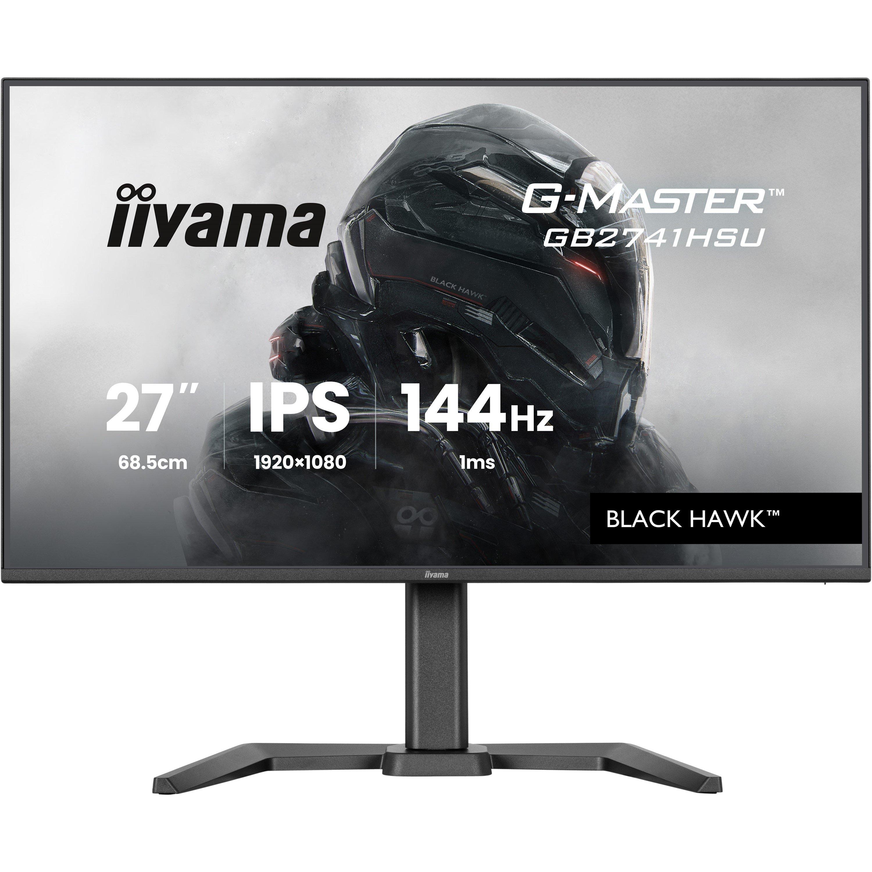 Black - iiyama - G-MASTER GB2741HSU-B1 27 Inch 144Hz IPS Monitor - 1