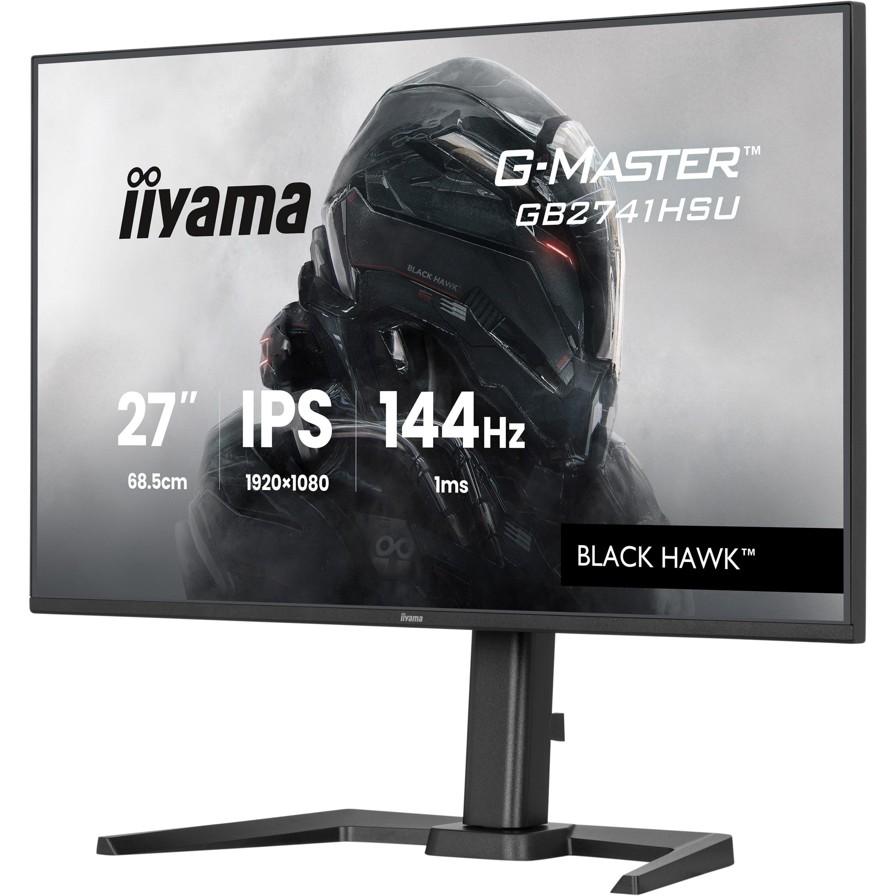 Black - iiyama - G-MASTER GB2741HSU-B1 27 Inch 144Hz IPS Monitor</ - 4
