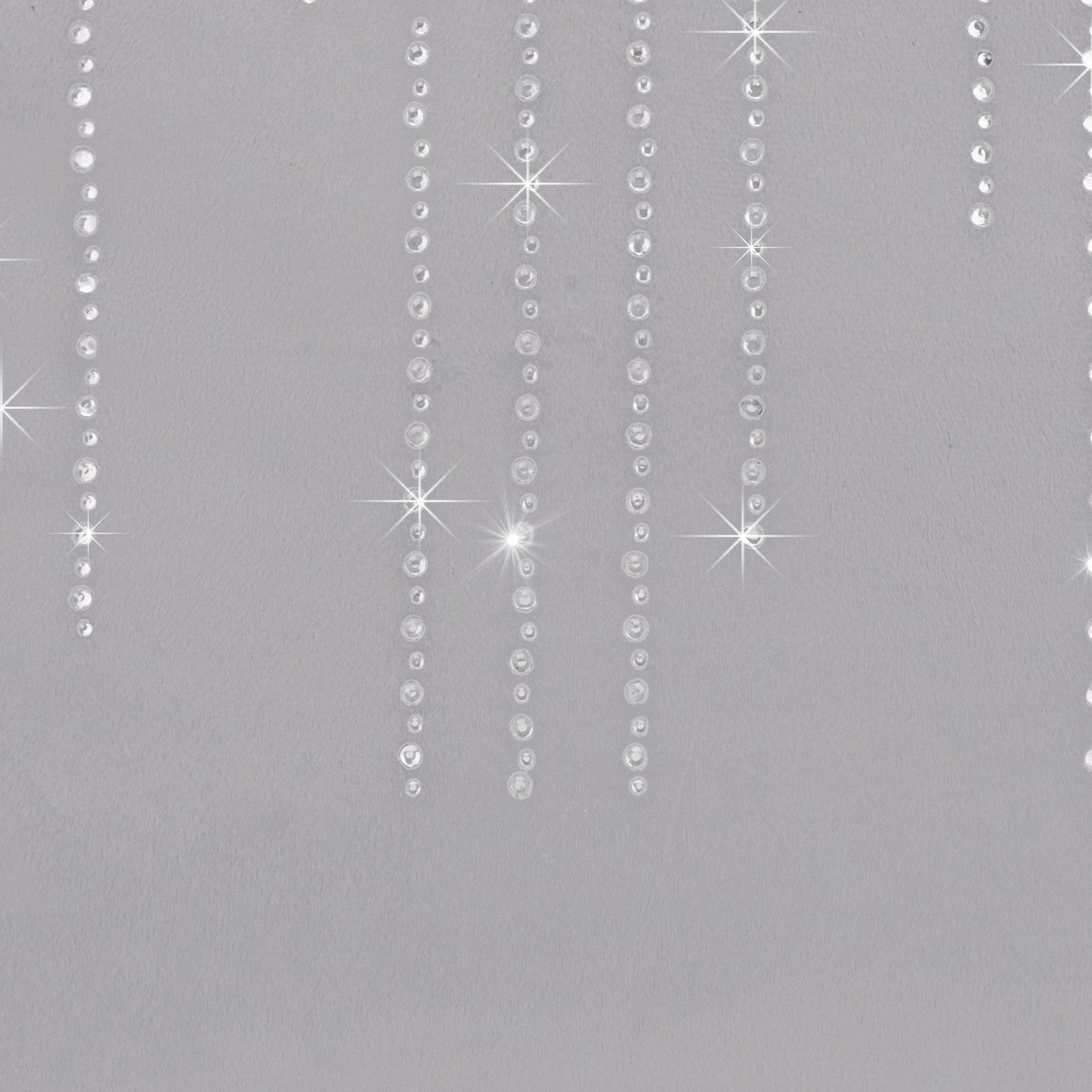 Silver - Alan Symonds - Velvet Feel Cushion with Cascading Diamante Studs - 3