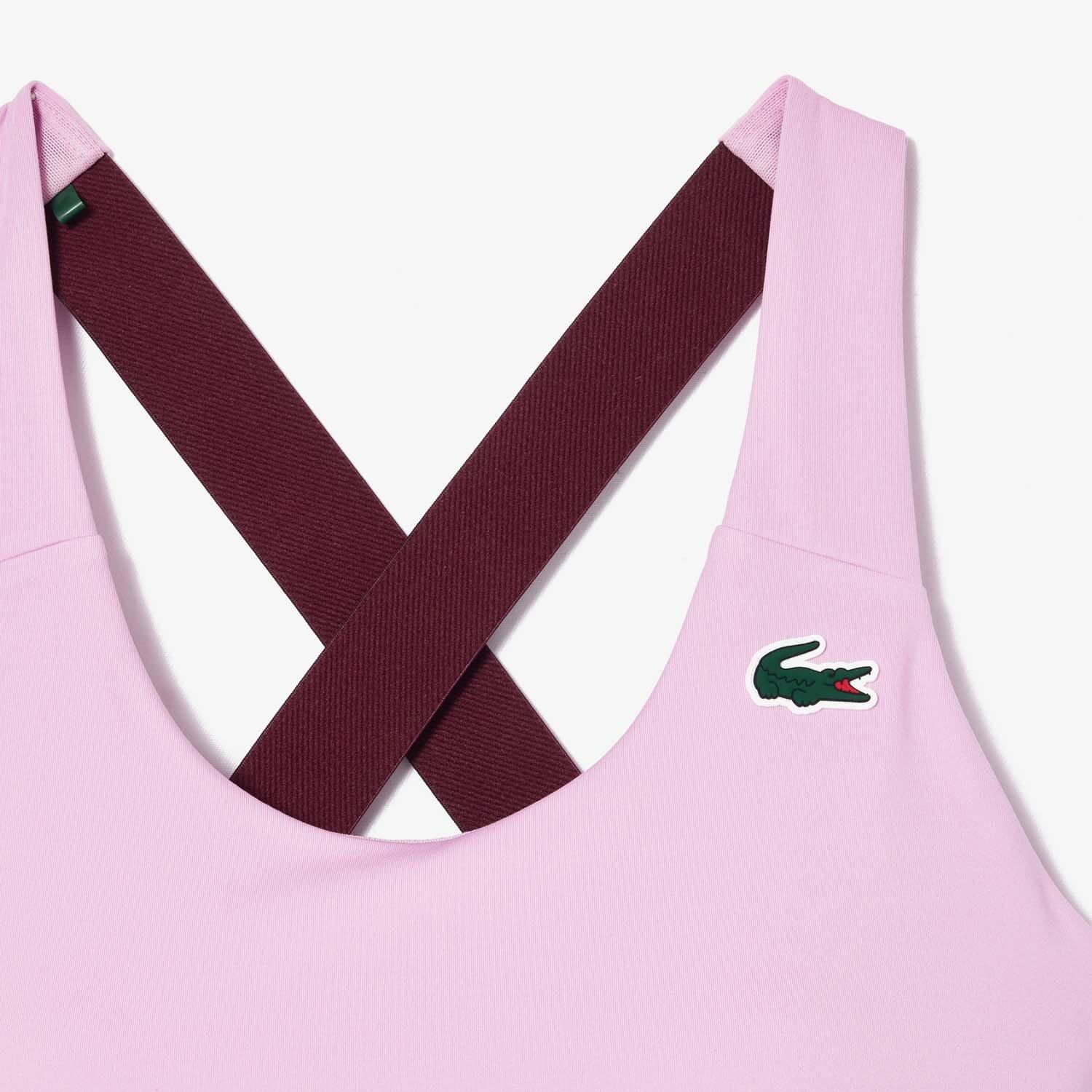 Pink - Lacoste - Sport Breathable Stretch Bralette - 2
